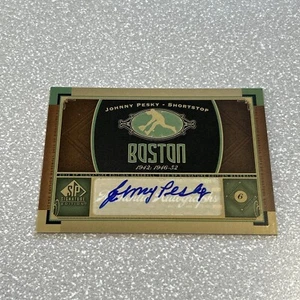 2012 UD SP Signature Edition Autograph Johnny Pesky SS Boston Red Sox 1942-46-52 - Picture 1 of 2