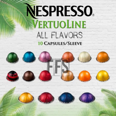 Nespresso Coffee Pods VertuoLine 10 Capsules Flavors Caffeinated / Decaf FRESH