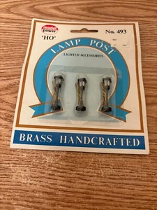Ho Vintage Model Power #493 Lamposts - W/Brass Parts - New- S31Ww - Picture 1 of 4