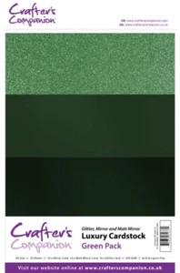 CARTULINA ARTESANAL LUXURY A4 - VERDE - 30/PK - BRILLO, ESPEJO Y MATE - Imagen 1 de 5