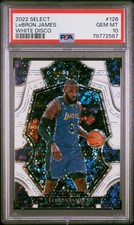 2022/23 Panini Select H2 LeBron James White Disco PSA 10 30/75 Lakers
