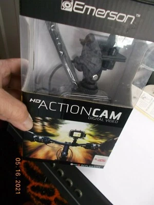 FOR PARTS Emerson HD Action Cam DVR with Handlebar Mount & Waterproof Case - Image 1 of 4