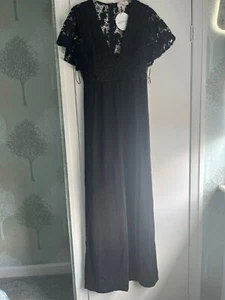 Black boohoo occasion jumpsuit Size 10 Brand new with tags - Picture 1 of 3