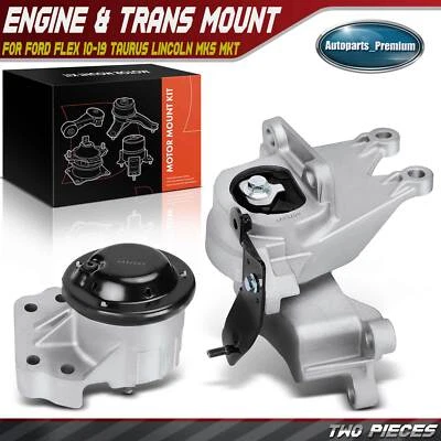 2x Motor Mount & Transmission Mount for Ford Flex 10-19 Taurus Lincoln MKS MKT - Image 1 of 4