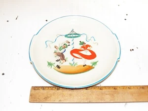 Plato de pan pintado a mano de 7" de colección Johann Haviland, Baviera - Bailarines polacos de mayo - Imagen 1 de 4