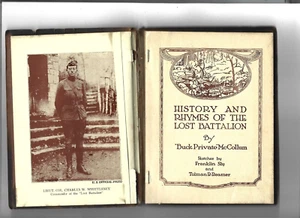 B7- WWI 1929 Storia e filastrocche del battaglione perduto di Buck Private McCollum - Foto 1 di 2