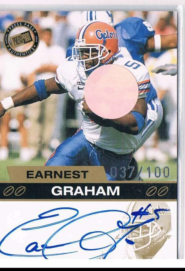 2003 Press Pass Autographs Gold #18 Earnest Graham Auto /100  - Image 1 of 1
