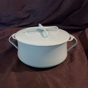 Dansk Kobenstyle IHQ 2QT Turquoise Enameled Dutch Oven Pot with Trivet Lid - Picture 1 of 13