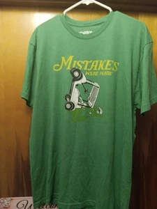 Chive Tees Green T-Shirt “Mistakes Were Made” Funny, Size XL, Golf Cart - Picture 1 of 5