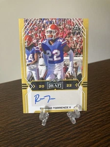 2022 Leaf Draft Rashad Torrence II Autograph Gold Parallel Gators Pre Rookie RC - Picture 1 of 2