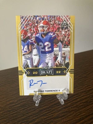 2022 Leaf Draft Rashad Torrence II Autograph Gold Parallel Gators Pre Rookie RC - Image 1 of 2