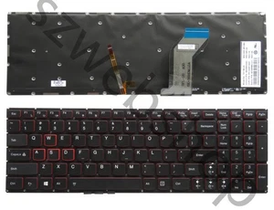 Nuevo teclado retroiluminado Lenovo Ideapad Y700-15ISK Y700-15ACZ EE. UU. - Imagen 1 de 2
