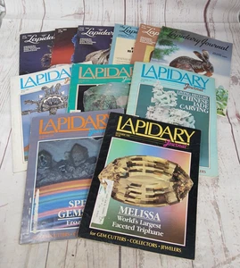 Lot of 11 Lapidary Journal Magazines 1985 Gem Cutting Rockhounding - Picture 1 of 11