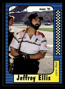 Jeffrey Ellis 1991 Maxx Racing Race Card #141 Larry Hedrick Motorsports *124 - Picture 1 of 2