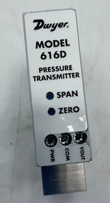 DWYER INSTRUMENTS MODEL 616D PRESSURE TRANSMITTER UNIT 616D 10PSIG 🎯 - Image 1 of 4