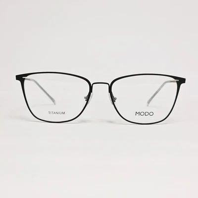 Gafas ovaladas de titanio ultraligeras para mujer MODO 4245S en negro mate | 52 mm Foto 1 de 4