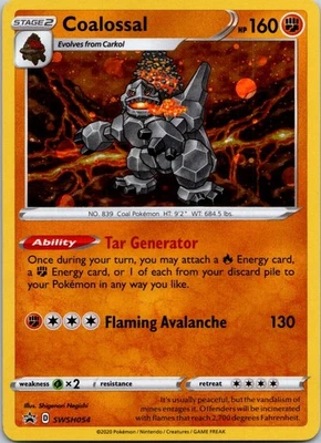 Black Star Promo Coalossal SWSH054 Promo SWSH: Sword & Shield Promo Cards - Image 1 of 2