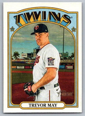 2021 Topps Heritage Trevor May Minnesota Twins #350 - Image 1 of 2