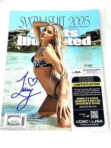 Livvy Dunne Hand Signed 2025 Sports Illustrated Swim Full Magazine Cover JSA #3 - Picture 1 of 2