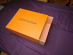 LEERE Louis Vuitton Luxus 14x6x11 Schuh Geschenk Aufbewahrungsbox mit Schubladenzügen - Bild 1 von 5