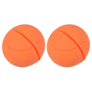 2 Pack Tennis Vibration Dampeners - Shock Absorber, Silicone Racket 2.2cm Orange - Picture 1 of 5