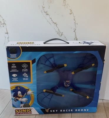 Sonic The Hedgehog Sky Racer Drone New In Box Remote Control Toy - Image 1 of 4