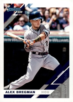 2019 Donruss #182b Alex Bregman Houston Astros grey uniform - Image 1 of 2