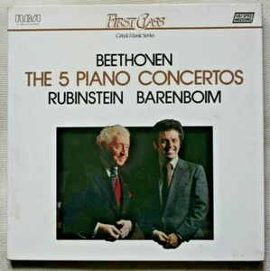 BEETHOVEN - The Five Piano Concertos BOX 5 Lp Usato NM/VG+ RUBINSTEIN BARENBOIM - Imagen 1 de 3
