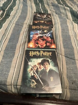 Harry Potter 3 Pack 5 DVDs Sealed Mint Deathly Hallows Pt2-Sorcers Stone-Chamber - Image 1 of 2