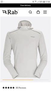 Rab Men's Force Hoody - Light Grey size SMALL. NEW - Picture 1 of 6