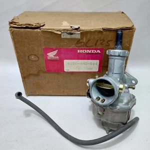 Honda GL125 CB125 B SL125 CG125 XL125 Carburetor Assy 16100-440-014 NOS Japan - Picture 1 of 16