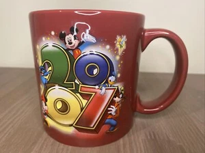 Walt Disney World Mickey Mouse 2007 3D Emboss Coffee Mug Cup Minnie Goofy - Picture 1 of 4