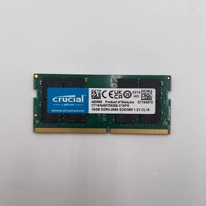 Crucial RAM 16GB (1X16GB) DDR4 2666 MHz SODIMM Laptop Pamięć CT16G4SFD8266 - Zdjęcie 1 z 3