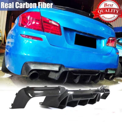 Kits de carrocería difusor parachoques trasero carbono real para BMW Serie 5 F10 M5 2011-2017 Foto 1 de 4