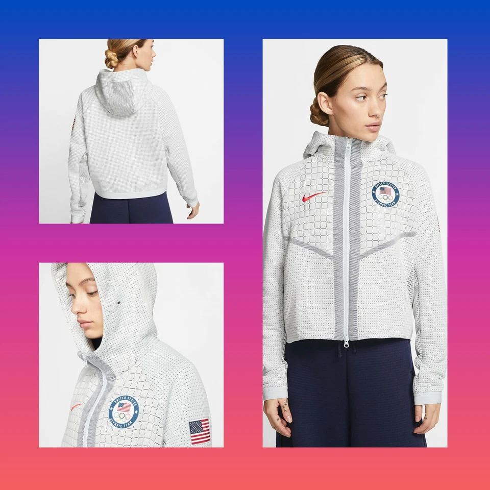 Womens Size Small Nike Dynamic Reveal Knit Tech Jacket Team USA Olympic 809541