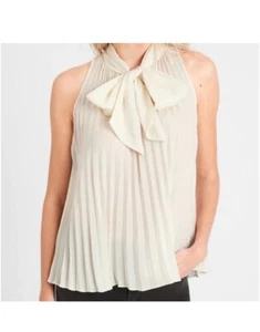 Damen Banana Republic Akkordeon-Stil Bluse, Krawatte Nexk Größe XS - Bild 1 von 9