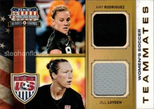 Compañeras de fútbol femenino de Estados Unidos 2012 materiales dobles #4 Amy Rodriguez Jill Loyden/99 - Imagen 1 de 2