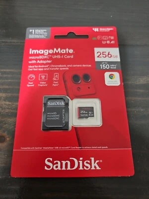 SanDisk SDSQUA4-256G-AW6KA ImageMate 256GB MicroSDXC Memory Card w/ Adapter W - Image 1 of 2