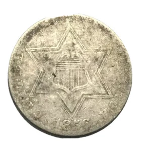 1856 3CS Three Cent Silver VF - Picture 1 of 2