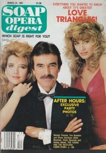 Soap Opera Digest Mar 24, 1987 EILEEN DAVIDSON-WILLIAM GRAY ESPY-PAT PETERSEN-KL - Picture 1 of 1