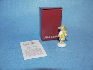 Flade & Wiltner Engel mit Teddybär Flachshaarengel Erzgebirge 6113 Holz OVP - Bild 1 von 15