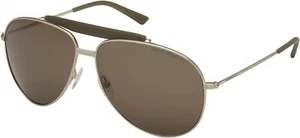 EMPORIO ARMANI EA9807/s 00004 Gold Metal Aviator SUNGLASSES FRAME 60-12-140 New - Picture 1 of 4