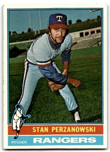 1976 Topps Stan Perzanowski Rookie . Texas Rangers #388