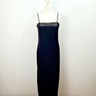 Mango - NEW - Lace Trim Square Neck Cami Evening Dress - Black - UK 10