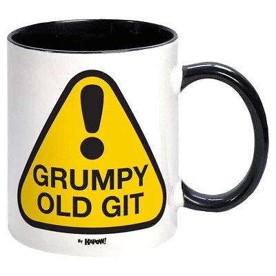 Grumpy Old Git Mug. Funny Tea Coffee Comedy Cup Kitchen Home Office Gift - Image 1 of 3