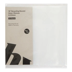 25x 10" Record Outer Sleeves - Außenhüllen (0,125mm / "Rege... Matte Transparent - Picture 1 of 3