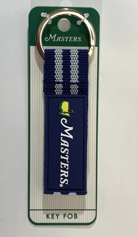 2023 Masters golf Keychain key fob navy rubber with stripe pga new Cover