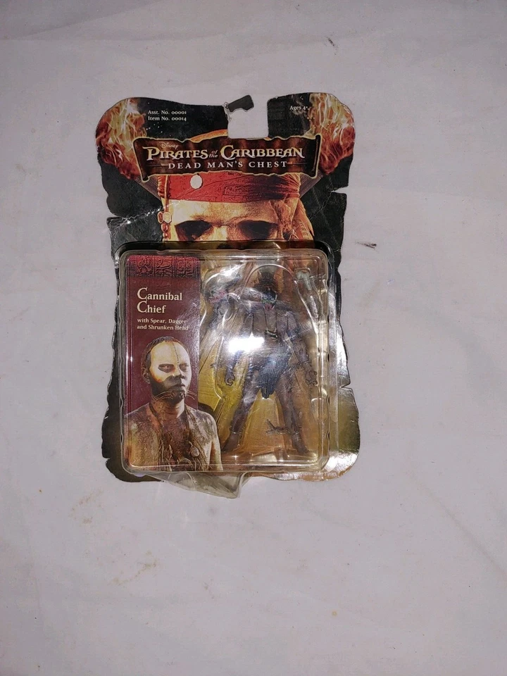 2006 Zizzle Pirates of The Caribbean Dead Mans Chest Cannibal Chief With Spear