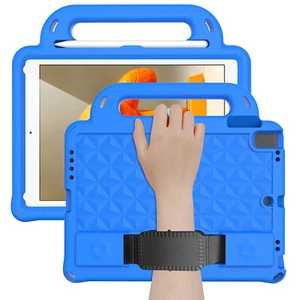 For iPad 5th 6th 7th 8th 9th Gen Air Shockproof Kids EVA Handle Stand Case Cover - Picture 1 of 21