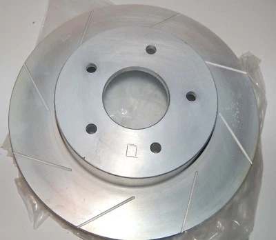 1968-1982 Corvette Slotted Front Left Side Brake Slotted Rotor 1KB530 43269 - Image 1 of 4